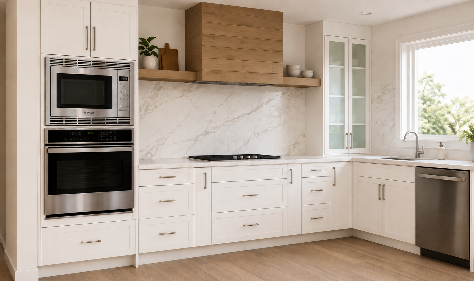 White Shaker Cookwall
